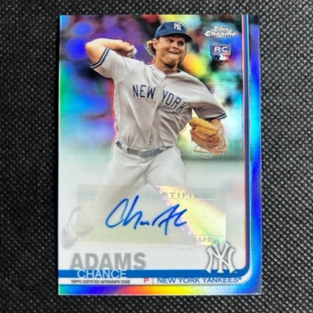 2019 Topps Chrome Update Chance Adams RC Rookie Refractor Auto CUA-CA
